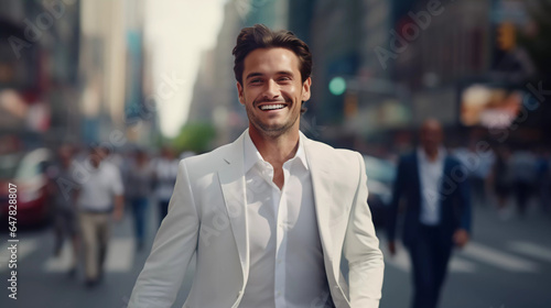 Wallpaper Mural young man portrait in the city  Torontodigital.ca