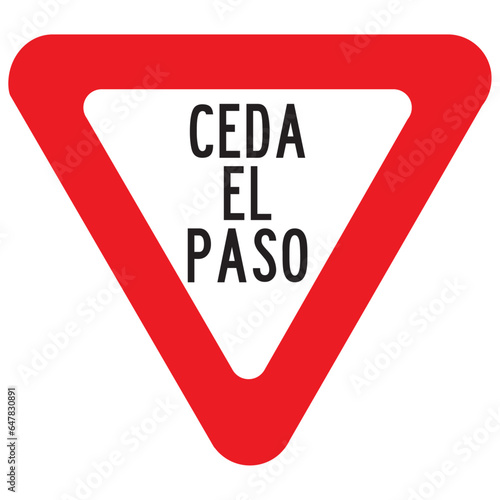 ceda el paso, señal, circular, sr-02, el paso, transito, trafico vehicular, señal contorno rojo, señal circulación prohibida, señalización, transportación, icono, pictograma, símbolo, img, vector,