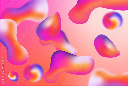 Gradient abstract forms background vector