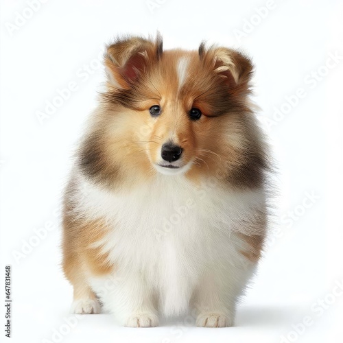 Shetland Sheepdog's Precious Puppyhood, Generative AI