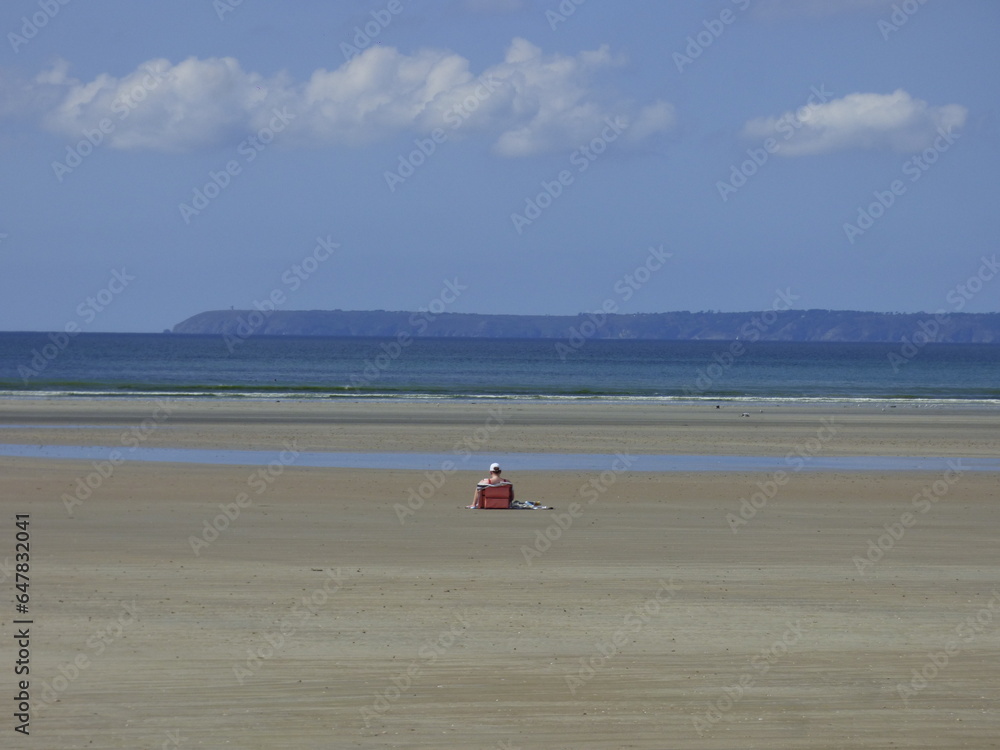 Obraz premium Devant la Plage de Kervel Finistère 