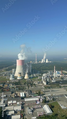 Wallpaper Mural Aerial view of coal power plant. Torontodigital.ca