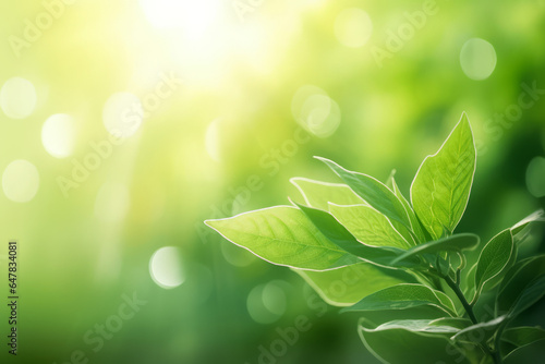 An abstract green nature background