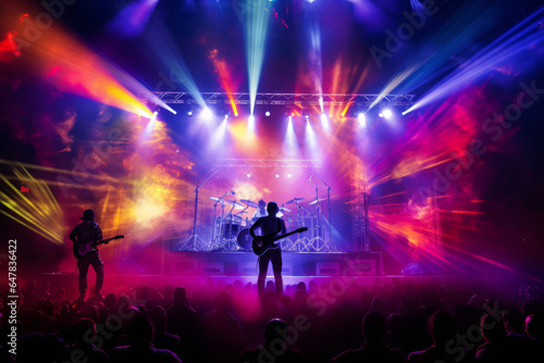 Music concert with light effects