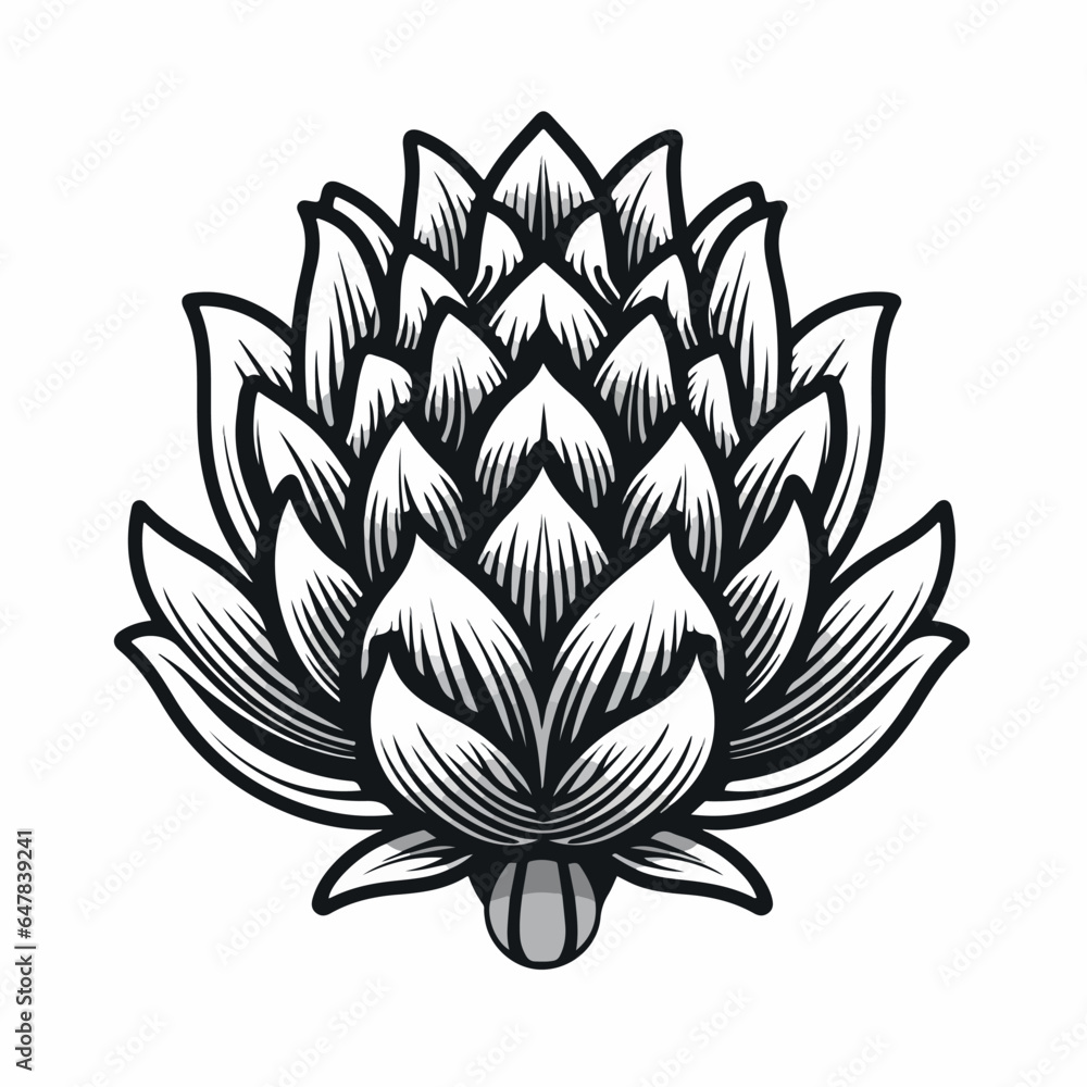 Artichokes in cartoon, doodle style. 2d vector illustration in logo, icon style. AI Generative