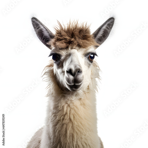 Photo of a curious llama staring directly into the camera © Nelson