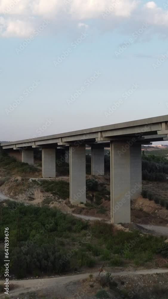 4K Aerial Drone view Mersin Viaduct.Turkey. 4K Aerial Drone view Mersin Viaduct.Turkey.
