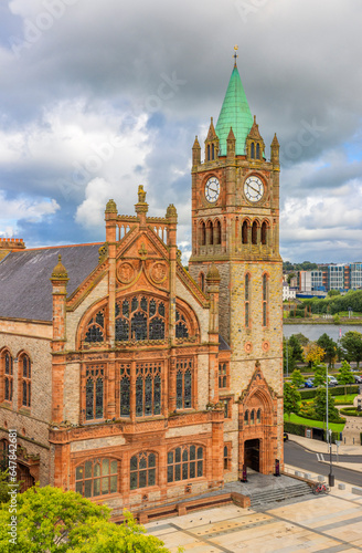 The Guildhall in Londonderry or Derry, Northern Ireland,  United Kingdom.