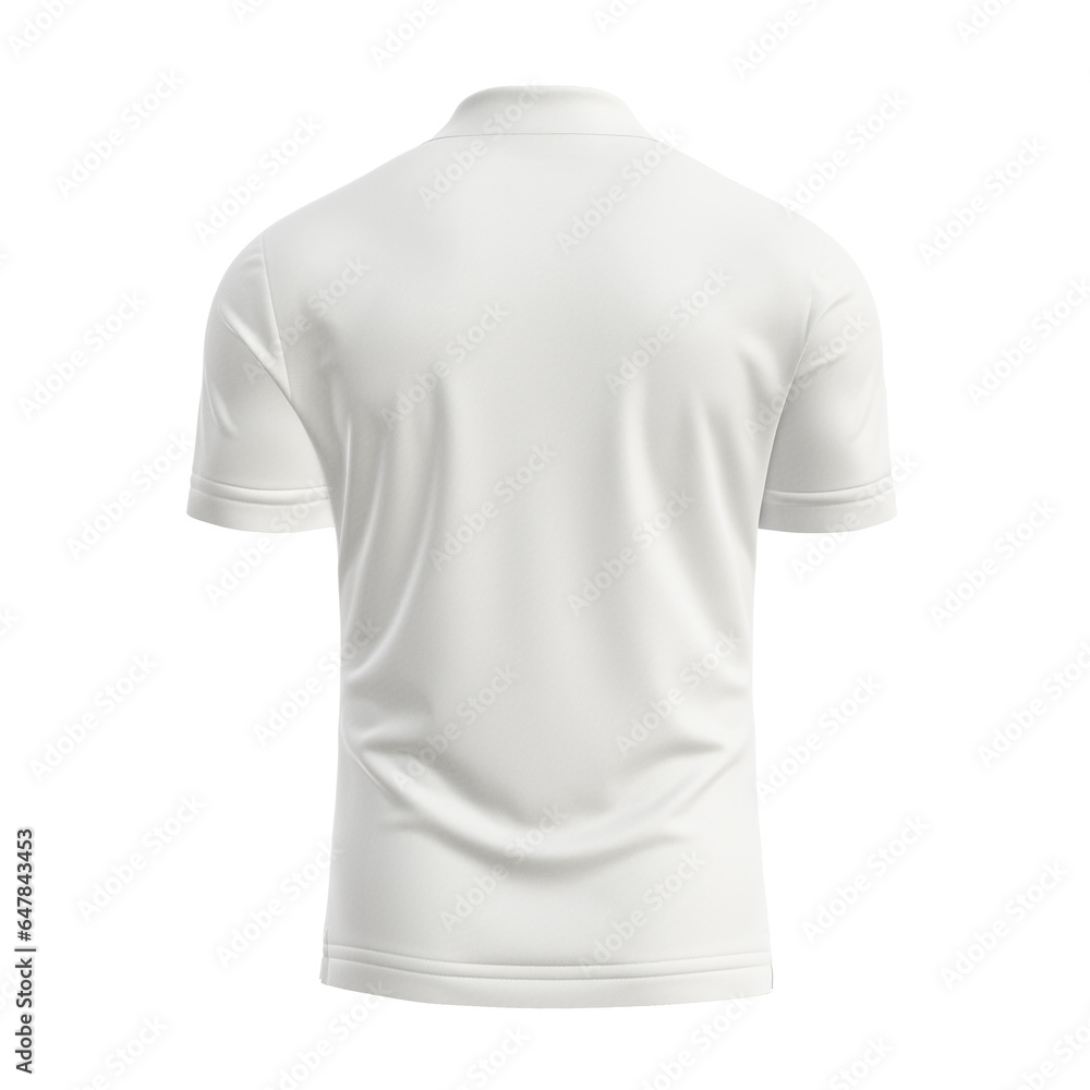 a blank White Polo Shirt Back View isolated on a white background a blank White Polo Shirt Back View isolated on a white background