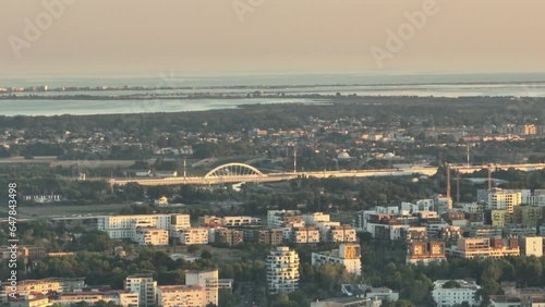 Wallpaper Mural Evening descends upon Montpellier's contemporary district, embracing the train station and motorways.
 Torontodigital.ca