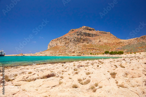 The island Gramvousa and the bay Balos