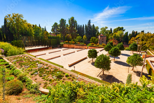 Generalife Theater near Alhambra Palace in Granada, Spain