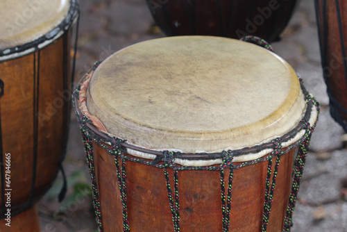 Africultures Festival. A group of African Djembe Drums