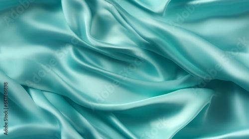 Wallpaper Mural Aquamarine satin luxury. Soft wavy and shiny. Celebrate with style. Torontodigital.ca