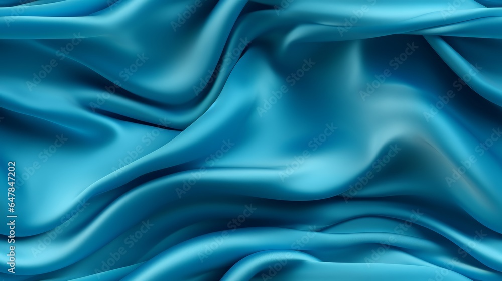 Obraz premium Azure satin dreamscape. Dive into waves of beauty. Celebrate with sophistication.