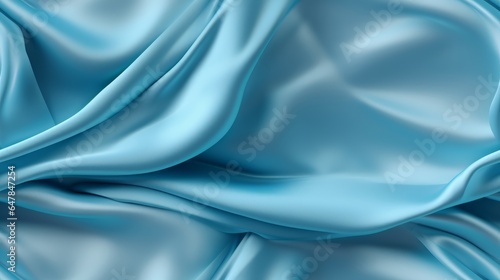 Azure fabric magic. Gentle waves on a shiny surface. Celebrate design with style.