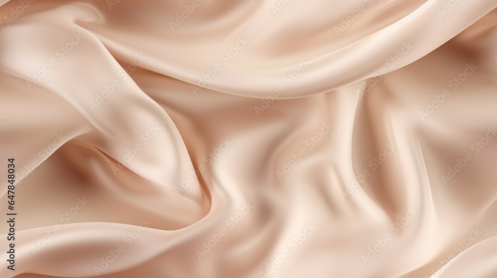 Obraz premium Waves of beige wonder. Silky smooth and shiny. A touch of class in designs. Dive into elegance.