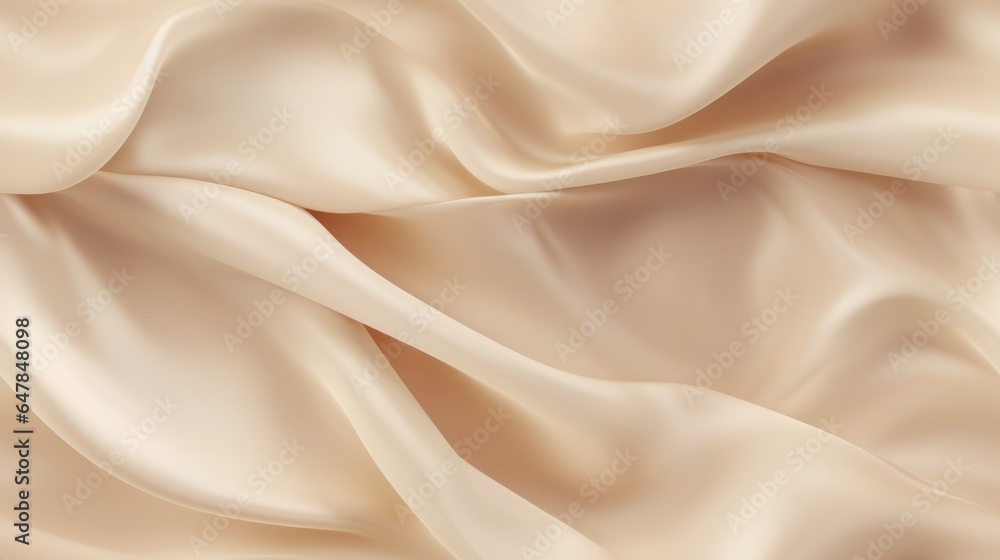 Beige fabric wonder. Gentle waves on a shiny surface. Celebrate design with grace. Dive into elegance.