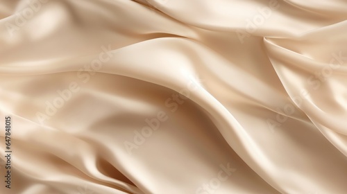 Beige fabric magic. Gentle waves on a shiny surface. A touch of elegance. Dive into luxury.