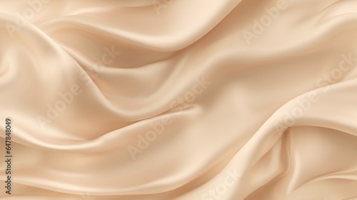 Beige fabric magic. Waves of elegance on a shiny surface. Design with a touch of class. Perfect for luxury projects.