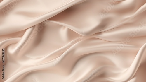 Beige fabric stories. Gentle wavy and shiny. A backdrop for design wonders. Dive into sophistication.