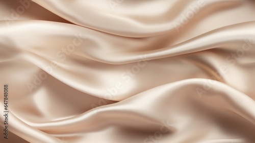 Beige satin dreamscape. Dive into luxury. Celebrate with style. Waves of beauty.