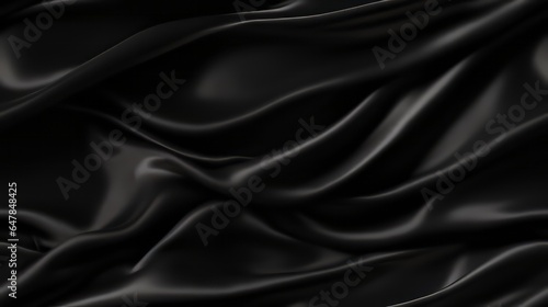 Black elegance unfolds. Gentle waves on a shiny backdrop. Design with grace. Perfect for luxury projects.