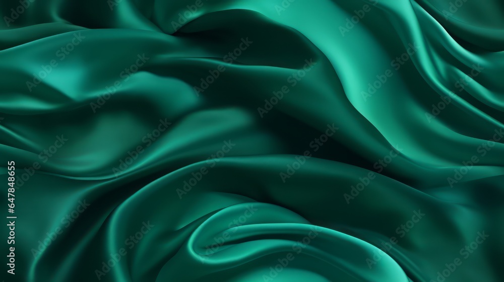 Emerald fabric tales. Gentle wavy and shiny. A backdrop for design dreams. Dive into luxury. Emerald fabric tales. Gentle wavy and shiny. A backdrop for design dreams. Dive into luxury.