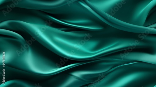Wallpaper Mural Dive into emerald beauty. Waves of satin elegance. Perfect for grand occasions. A touch of luxury. Torontodigital.ca