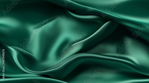 Emerald fabric stories. Gentle wavy and shiny. A backdrop for design wonders. Dive into sophistication.