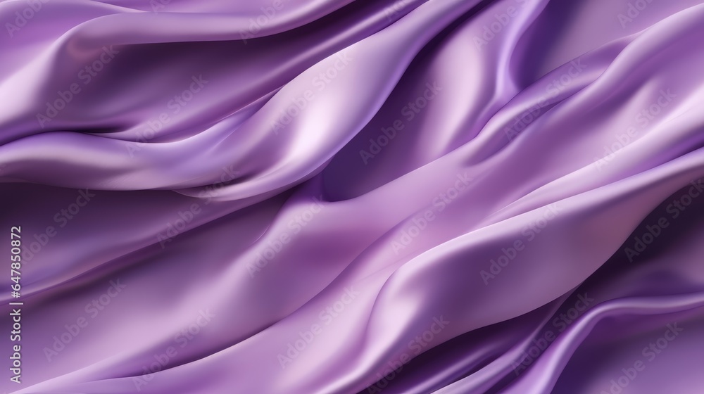 Obraz premium Lavender beauty in every fold. Waves of satin elegance. Perfect for grand designs. A touch of sophistication.
