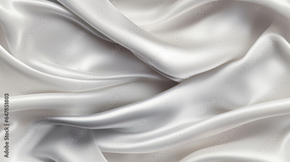 Obraz premium Waves of platinum elegance. Silky smooth. A designer's delight. Embrace the luxury.
