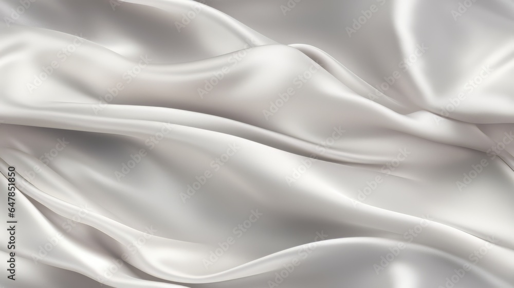 Fototapeta premium Platinum satin narratives. Lustrous waves of luxury. Celebrate with modernity. Perfect for sophisticated projects.