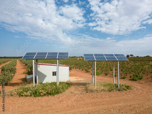 solar panels in irrigation and ecological agriculture