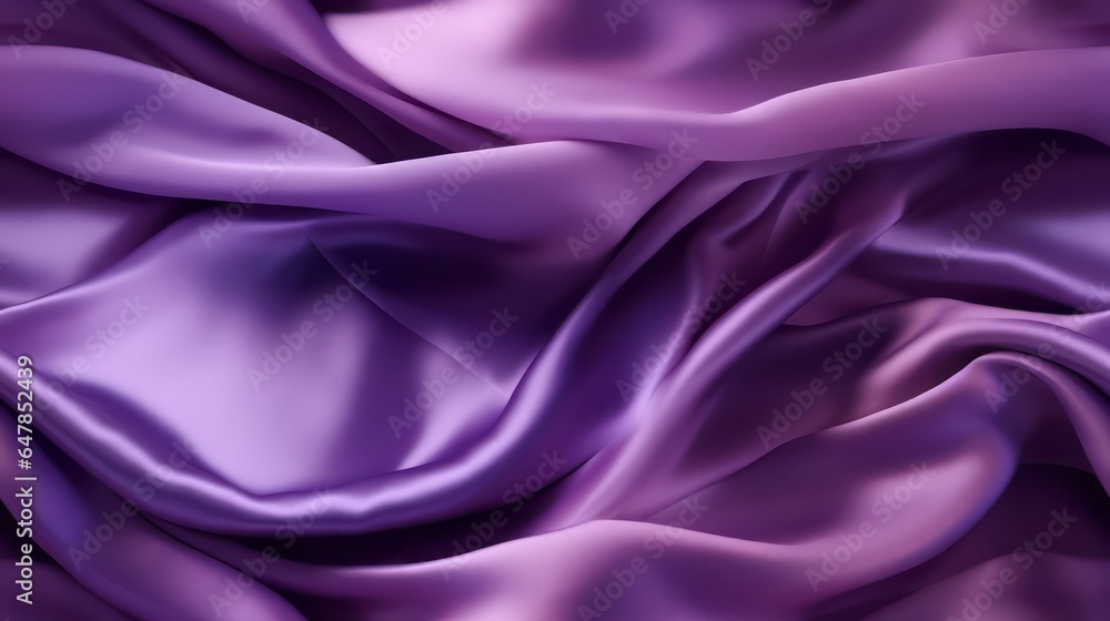 Obraz premium Purple fabric narratives. Gentle waves. Luxury with a touch of the monarch. Perfect for sophisticated designs.