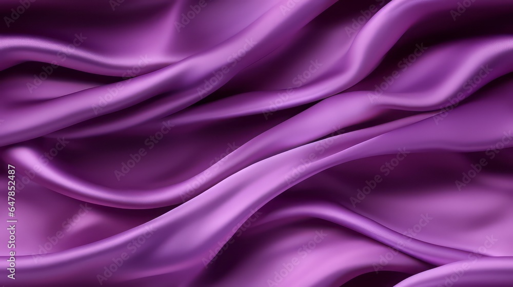 Obraz premium Purple elegance in fabric. Gentle waves and shine. Celebrate design with royalty. Perfect for luxury projects.