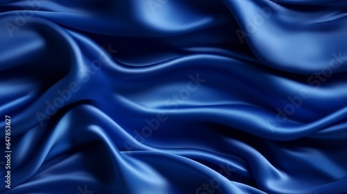 Royal blue elegance in fabric. Gentle waves and shine. Celebrate design with depth. Perfect for luxury projects.