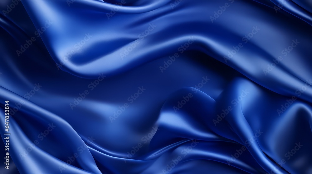 Royal blue satin panorama. Lustrous luxury. Waves of beauty. Perfect for designs. Royal blue satin panorama. Lustrous luxury. Waves of beauty. Perfect for designs.
