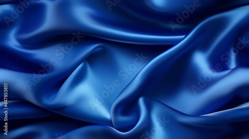 Royal blue fabric depth. Gentle waves. Touch of luxury. Celebrate design.