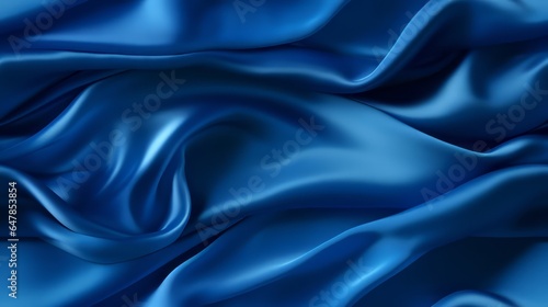 Satin dreams in royal blue. Gentle waves. Beauty of the deep. Perfect for designers.