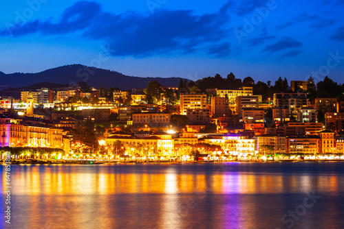 Lugano lake and city, Switzerland © saiko3p