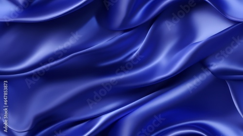 Royal blue fabric majesty. Gentle waves on a shiny backdrop. Perfect for festive designs. A touch of sophistication.