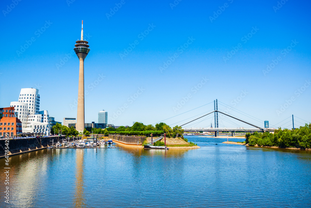 Obraz premium Medienhafen Media Harbour district, Dusseldorf