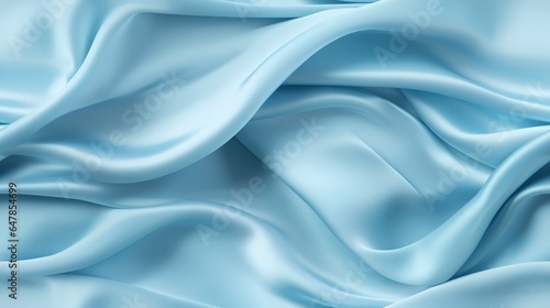 Sky blue satin panorama. Lustrous luxury. Perfect for sophisticated designs. Waves of airy beauty.