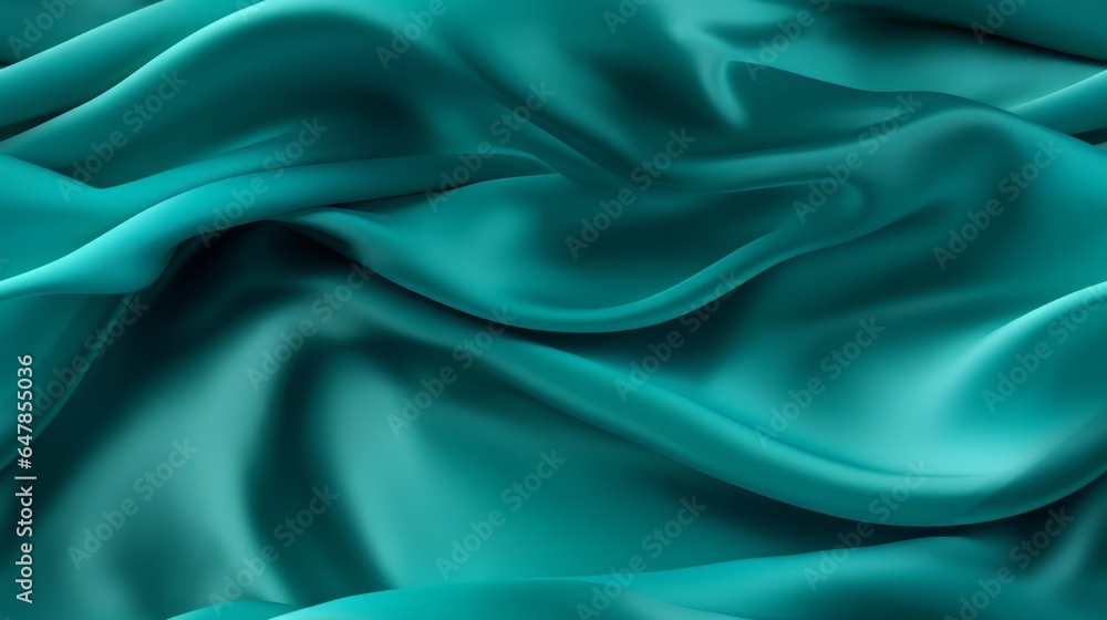 Turquoise fabric majesty. Gentle waves on a shiny backdrop. Perfect for festive designs. A touch of sophistication. Turquoise fabric majesty. Gentle waves on a shiny backdrop. Perfect for festive designs. A touch of sophistication.