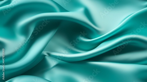 Satin dreams in vivid turquoise. Gentle waves on a reflective backdrop. A celebration of marine beauty. Perfect for designers.