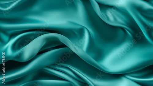 Wallpaper Mural Turquoise elegance in fabric. Gentle waves and shimmer. Celebrate with vibrancy. Embrace the luxury. Torontodigital.ca