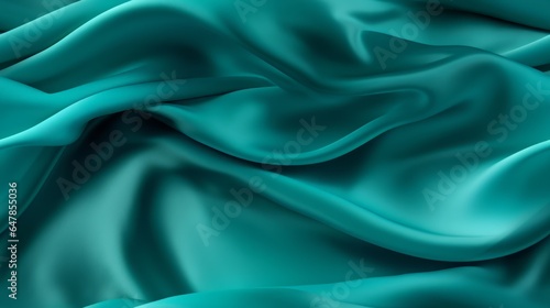 Wallpaper Mural Turquoise fabric majesty. Gentle waves on a shiny backdrop. Perfect for festive designs. A touch of sophistication. Torontodigital.ca