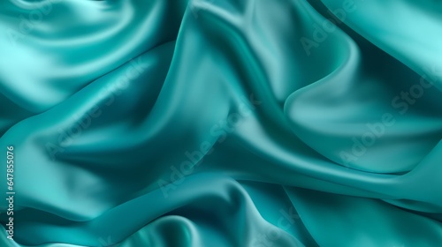 Wallpaper Mural Turquoise fabric luminance. Gentle wavy and vibrant. A backdrop for design dreams. Embrace the elegance. Torontodigital.ca