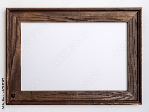 wooden picture frame, generative ai